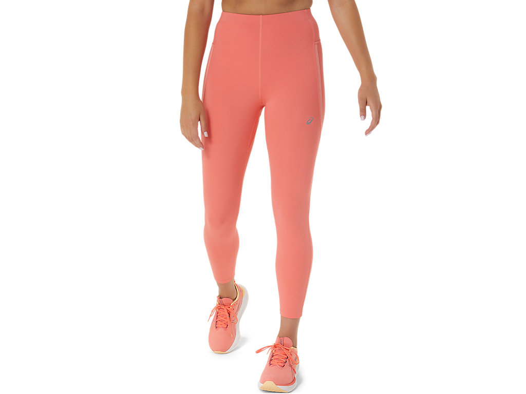 Women's Asics Race High Waist Leggings Pink | 2148-SKDMB