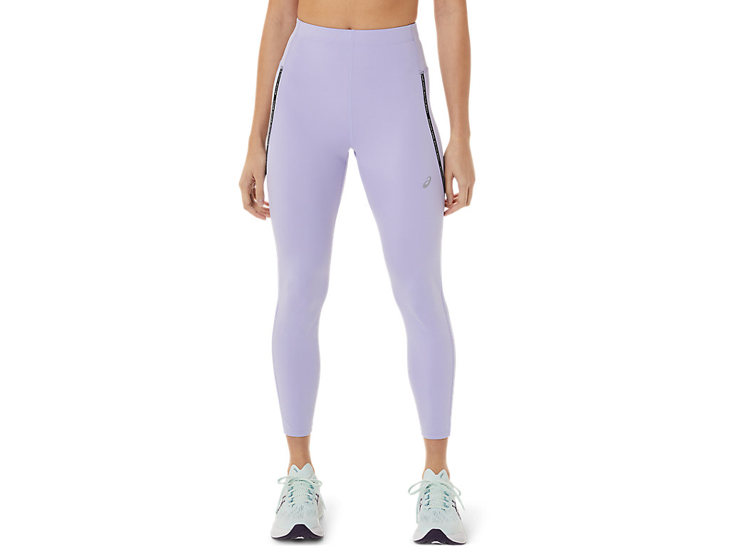 Women's Asics Race High Waist Leggings Purple | 3547-FGNBR