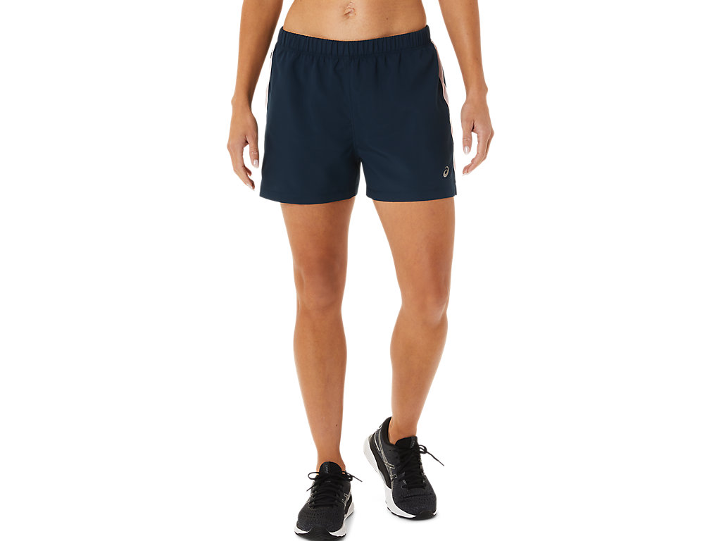 Women's Asics Ready-Set 3in Pants Blue / Rose | 9467-YJVTN