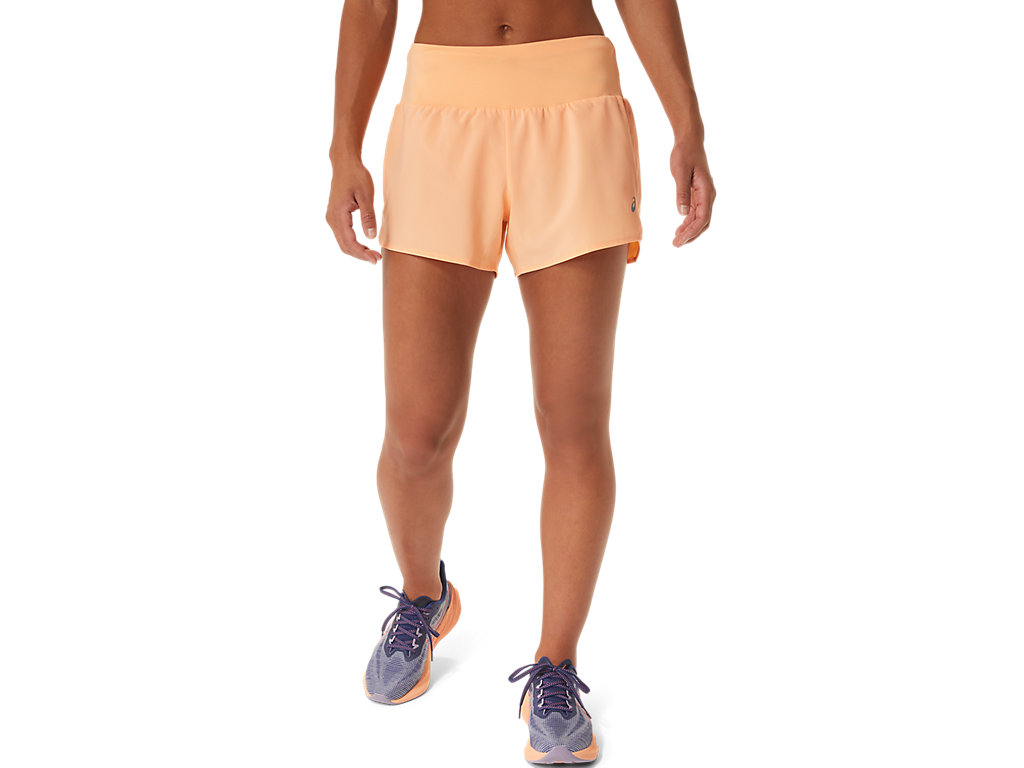 Women's Asics Road 3.5in Pants Orange | 8140-WOAIG