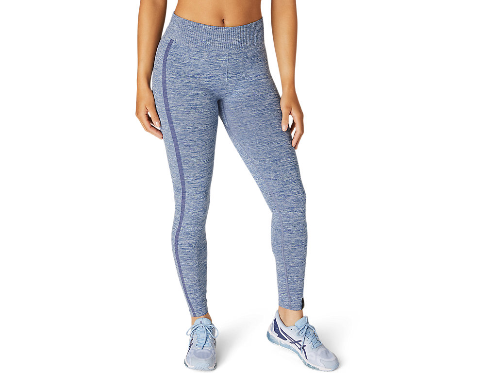 Women's Asics Seamless Leggings Blue | 9370-VPHML