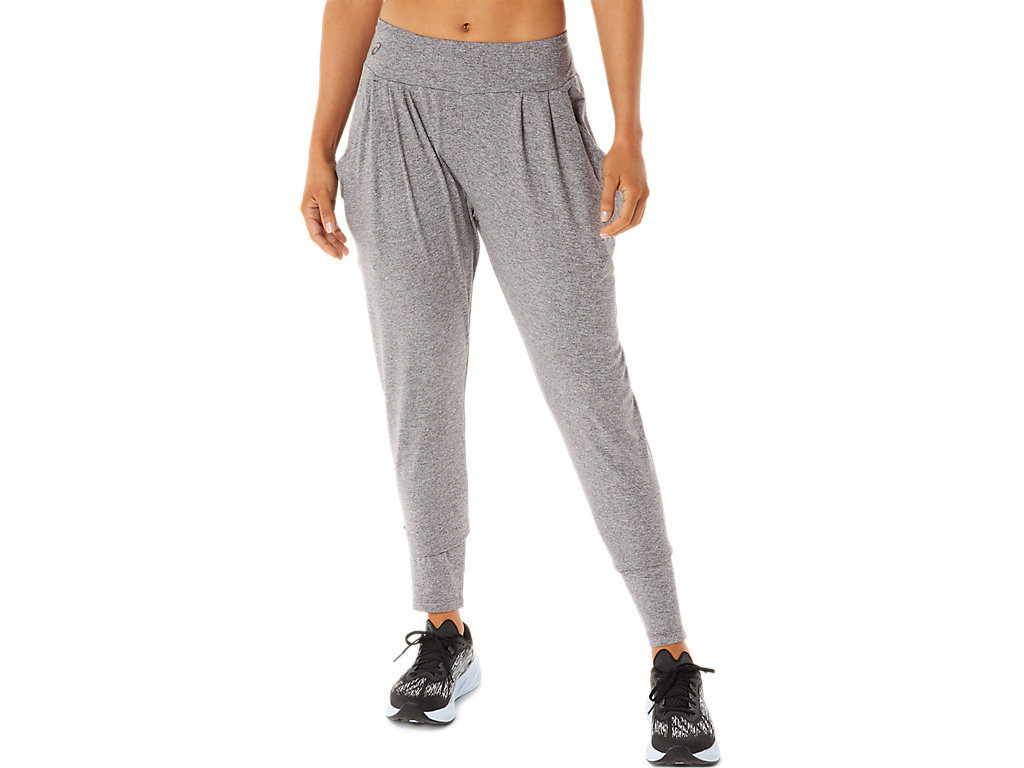 Women's Asics Soft Stretch Knit Pants Grey | 2916-WKYTV