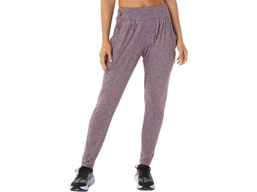 Women's Asics Soft Stretch Knit Pants Purple | 1792-JDORT