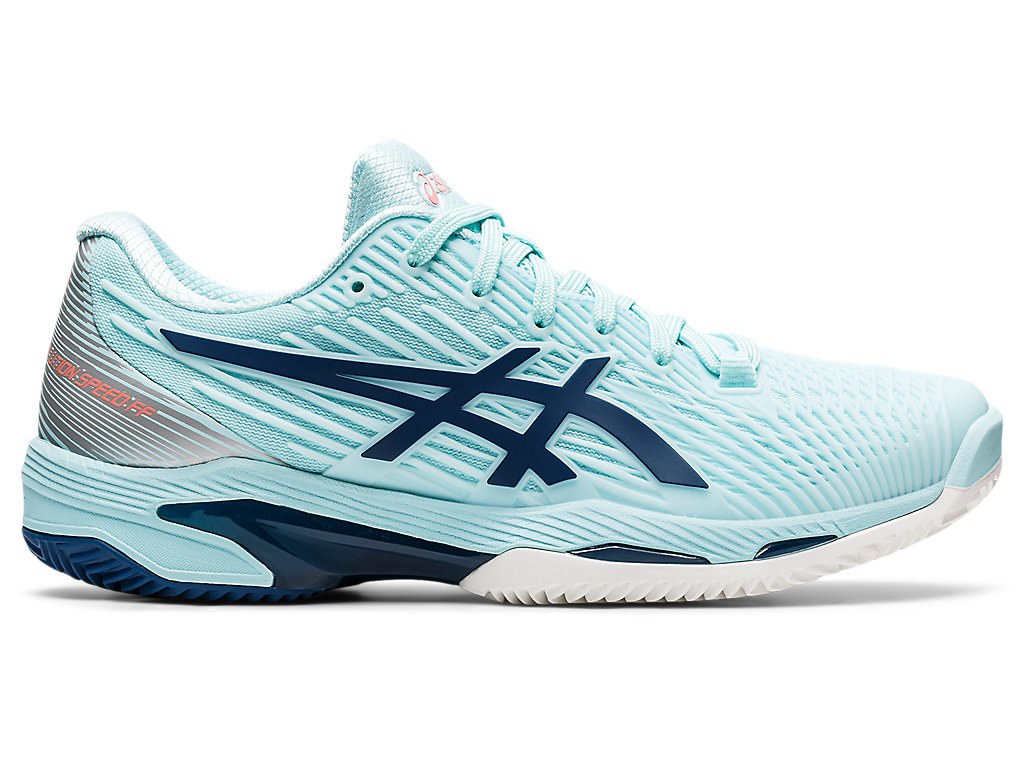 Women's Asics Solution Speed Ff 2 Clay Tennis Shoes Blue / Light Indigo | 5649-SCVHQ