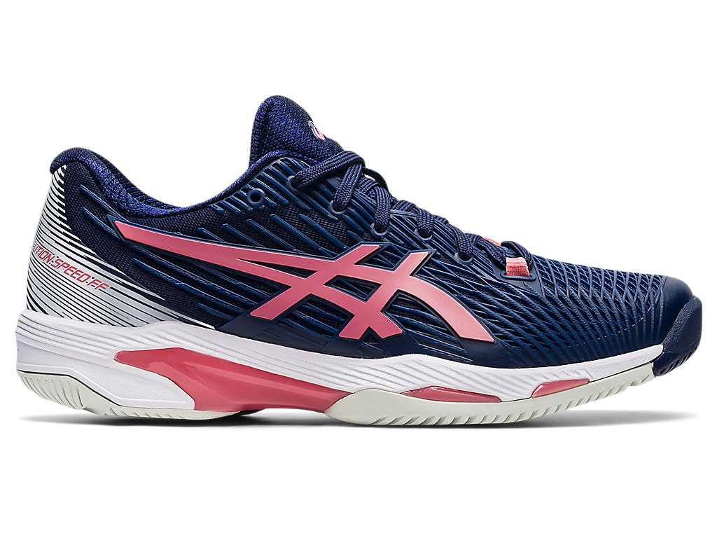 Women's Asics Solution Speed Ff 2 Tennis Shoes Navy / Rose | 3027-TRYZD