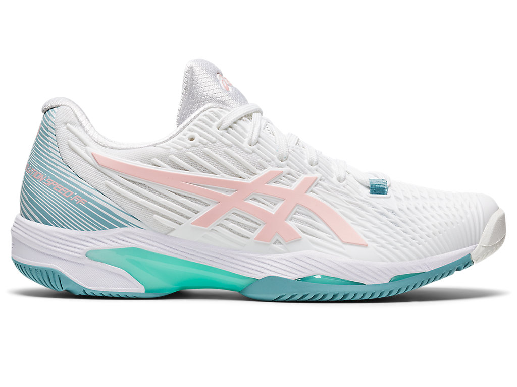 Women's Asics Solution Speed Ff 2 Tennis Shoes White / Rose | 6019-FBNQE