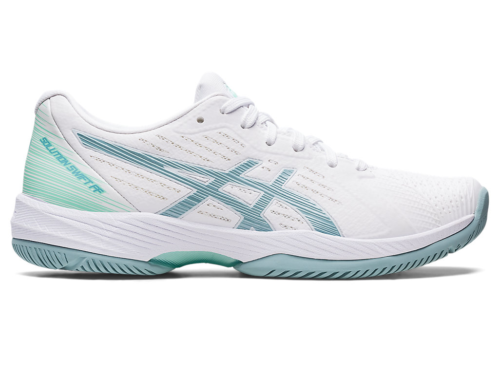 Women's Asics Solution Swift Ff Tennis Shoes White / Blue | 3749-DSFJT