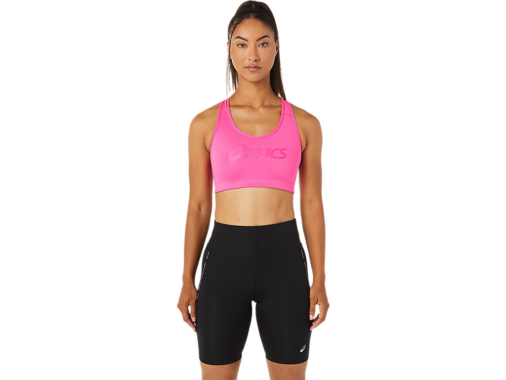 Women's Asics Spiral Sports Bra Pink / Pink | 0985-ABQPD