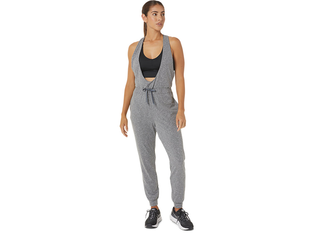 Women's Asics The New Strong Repurposed Jumpsuit Pants Dark Grey | 5238-KRVEU