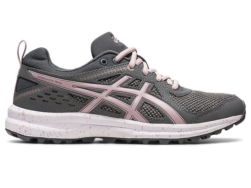 Women's Asics Torrance Trail Sneakers Grey / Rose | 1495-ZAKMS