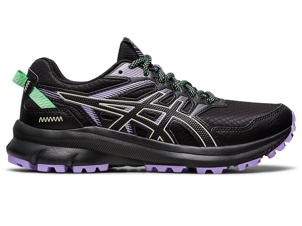 Women's Asics Trail Scout 2 Trail Running Shoes Black / Green | 0379-KQEPO