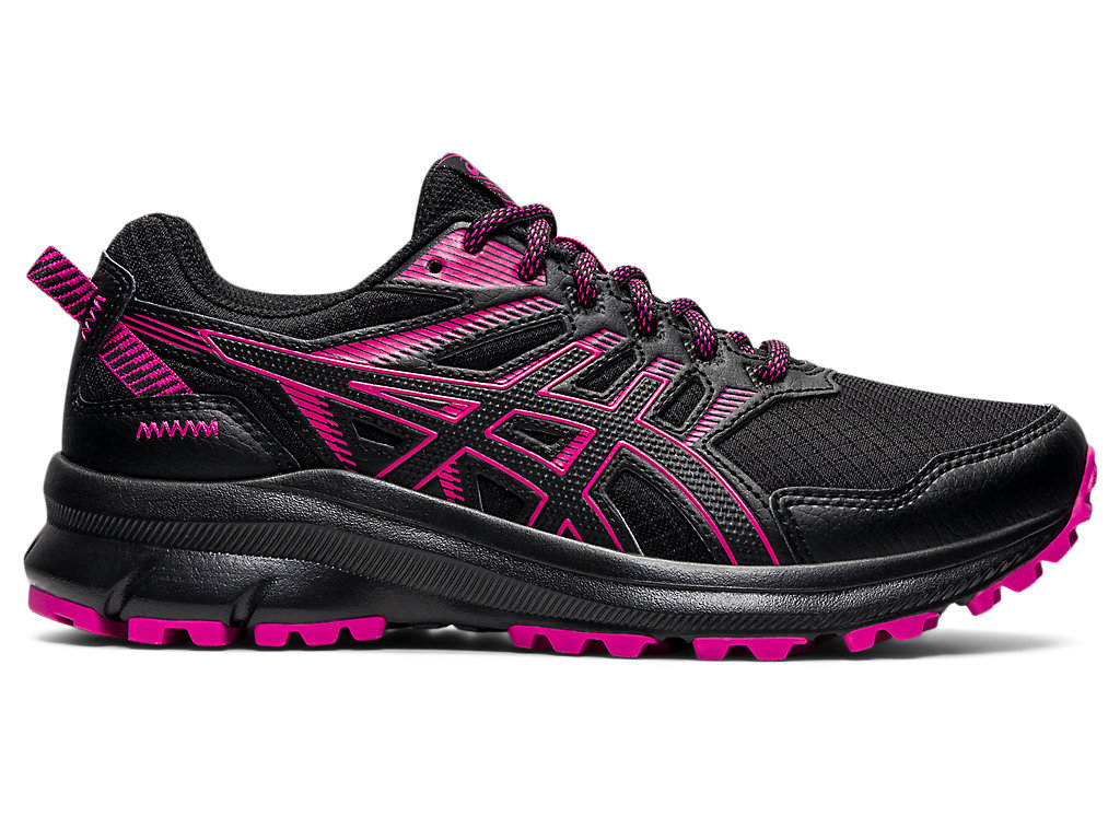 Women's Asics Trail Scout 2 Trail Running Shoes Black / Fuchsia Red | 8176-OGPLF