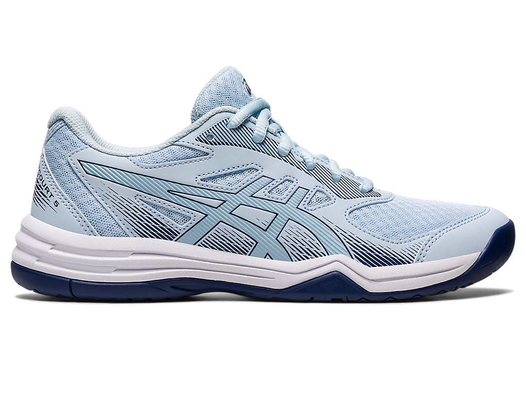 Women's Asics Upcourt 5 Volleyball Shoes Blue / Indigo Blue | 8726-BYIXJ