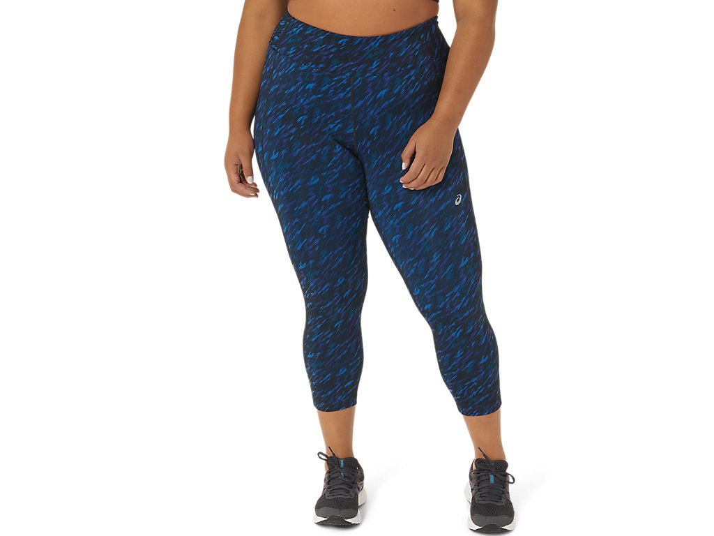 Women's Asics W Performance Capri Leggings Blue | 1752-ZXMLR