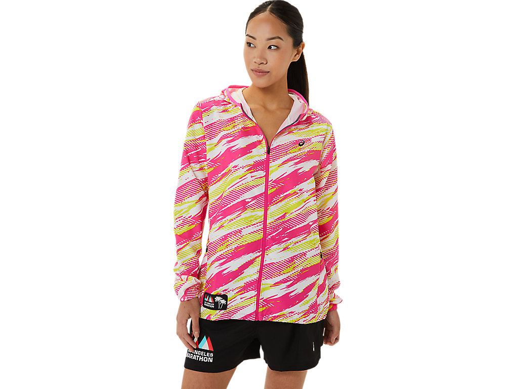 Women's Asics W Ready-Set Lam Jackets Pink | 7614-SBWQP