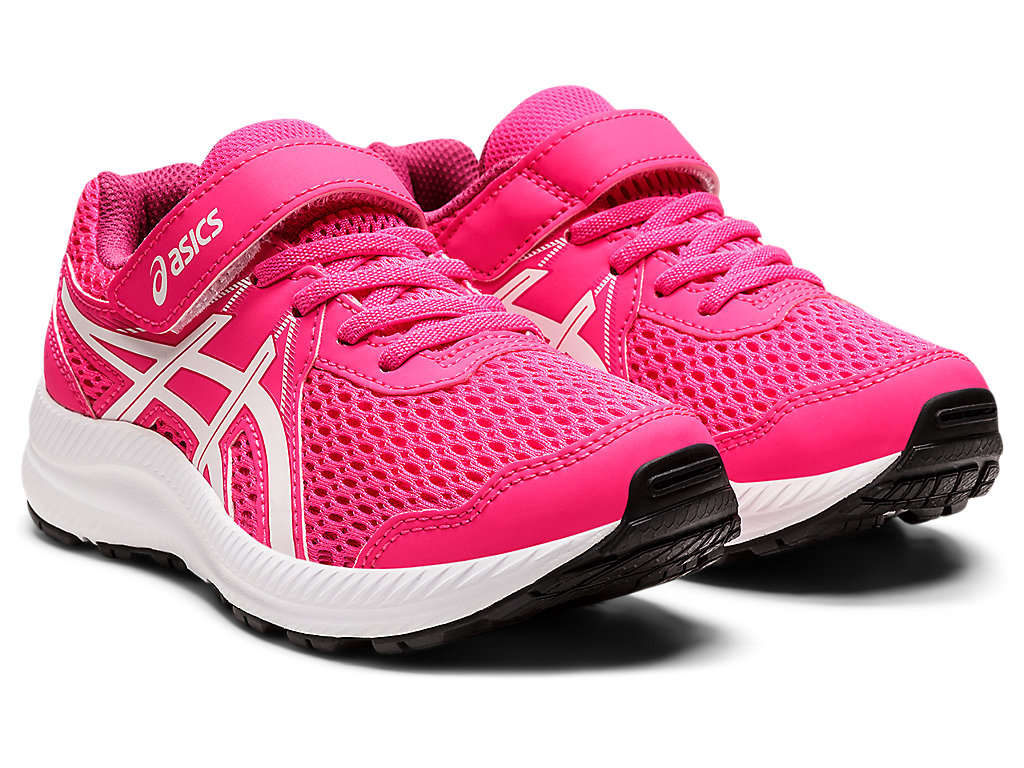 Kids' Asics Contend 7 Pre-School Running Shoes Pink / White | 1764-SQPMZ