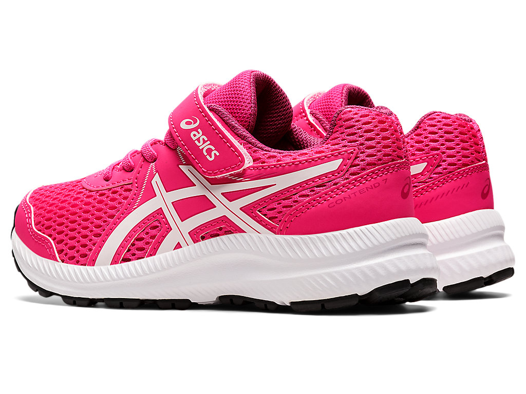 Kids' Asics Contend 7 Pre-School Running Shoes Pink / White | 1764-SQPMZ