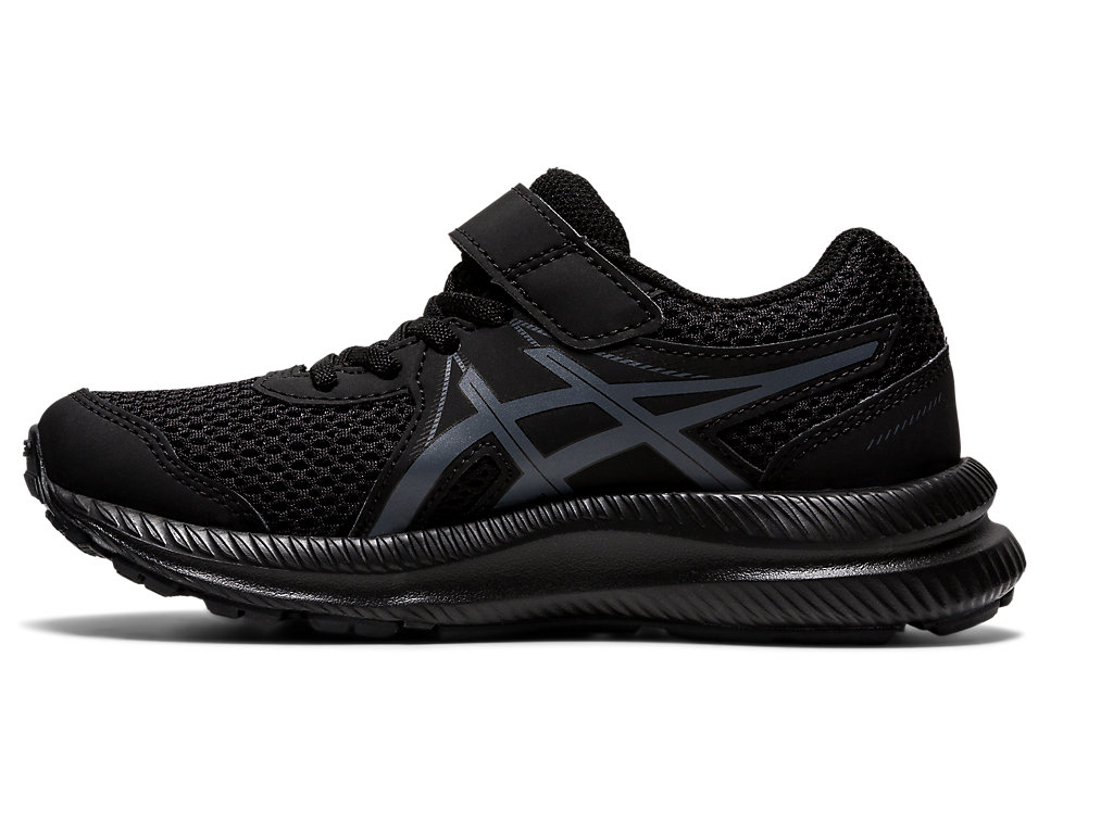 Kids' Asics Contend 7 Pre-School Running Shoes Black / Grey | 2576-ZSANK