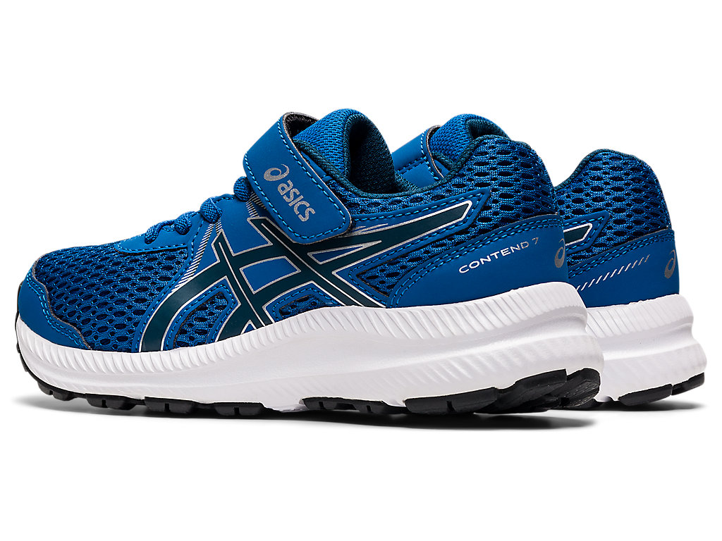 Kids' Asics Contend 7 Pre-School Running Shoes Blue | 3297-ZAVCI