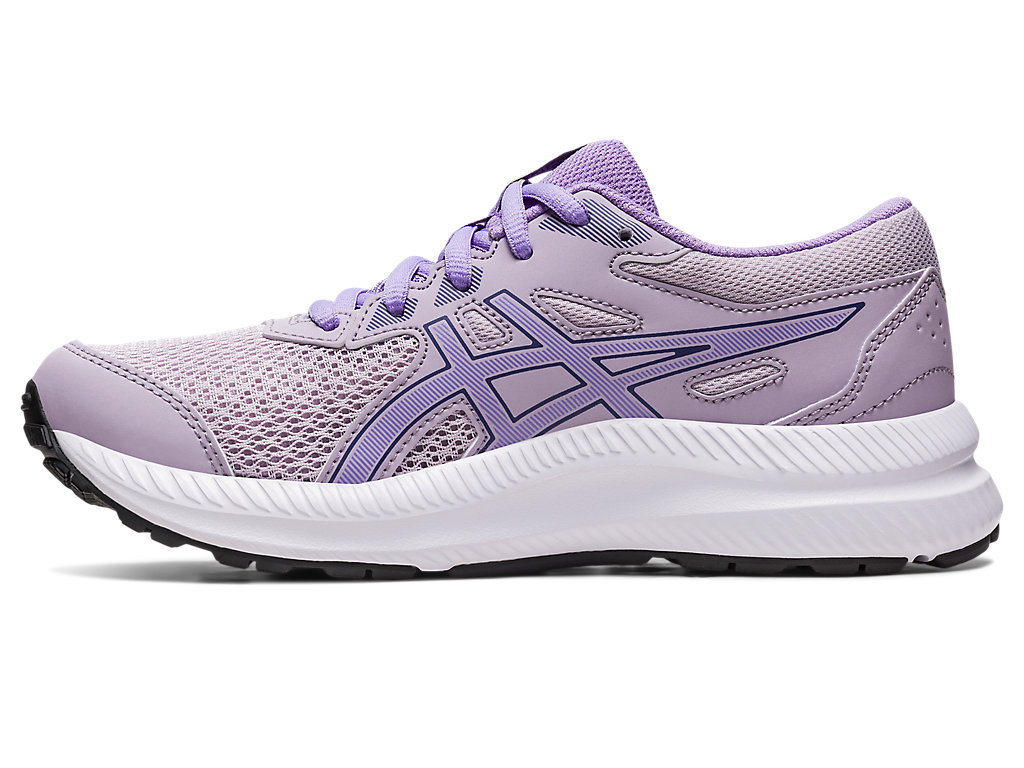 Kids' Asics Contend 8 Grade School Running Shoes Purple / Purple | 0231-RKUEZ