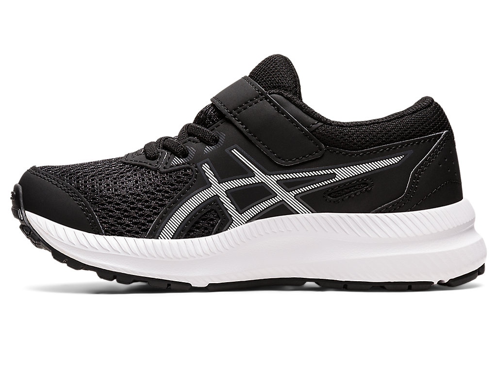 Kids' Asics Contend 8 Pre-School Running Shoes Black / White | 1970-MWTIX