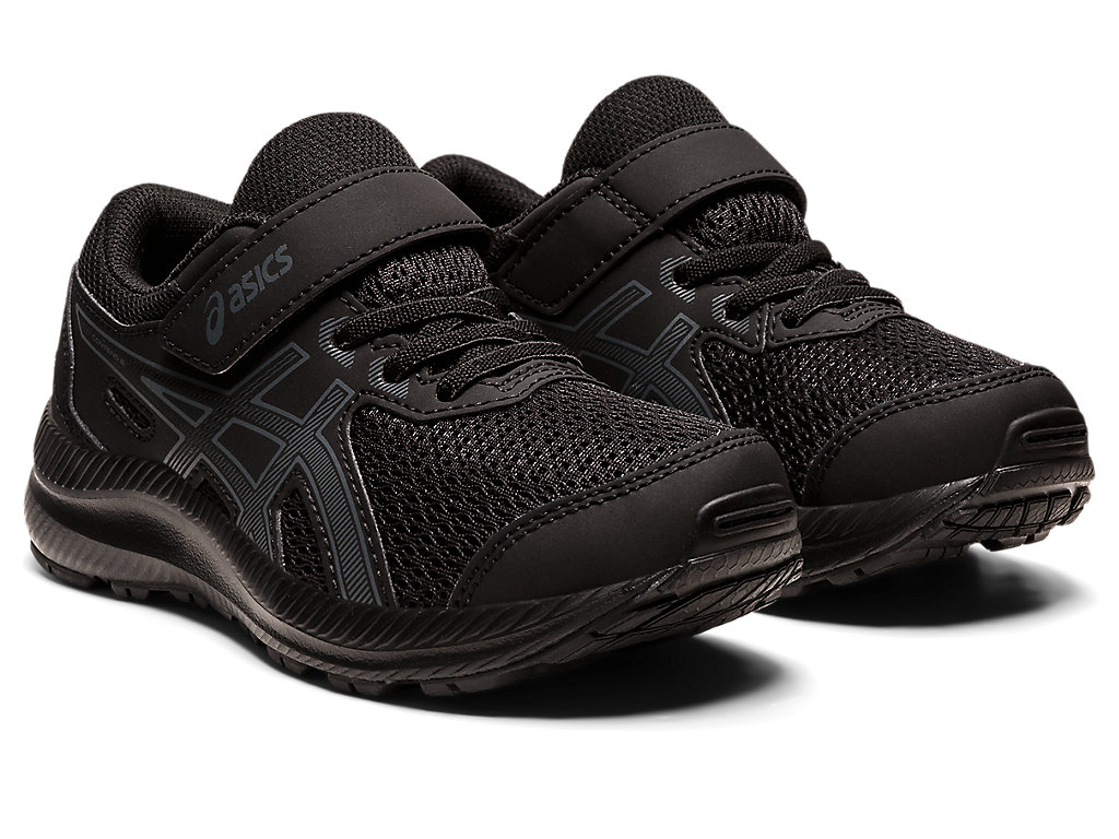 Kids' Asics Contend 8 Pre-School Running Shoes Black / Grey | 2310-FYCZP