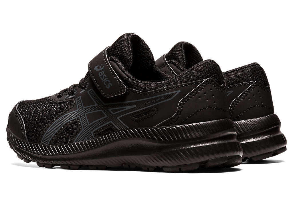 Kids' Asics Contend 8 Pre-School Running Shoes Black / Grey | 2310-FYCZP