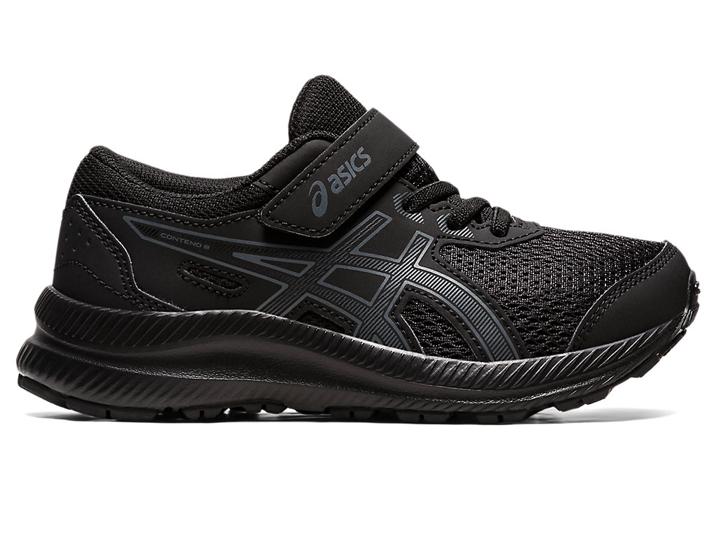 Kids\' Asics Contend 8 Pre-School Running Shoes Black / Grey | 2310-FYCZP