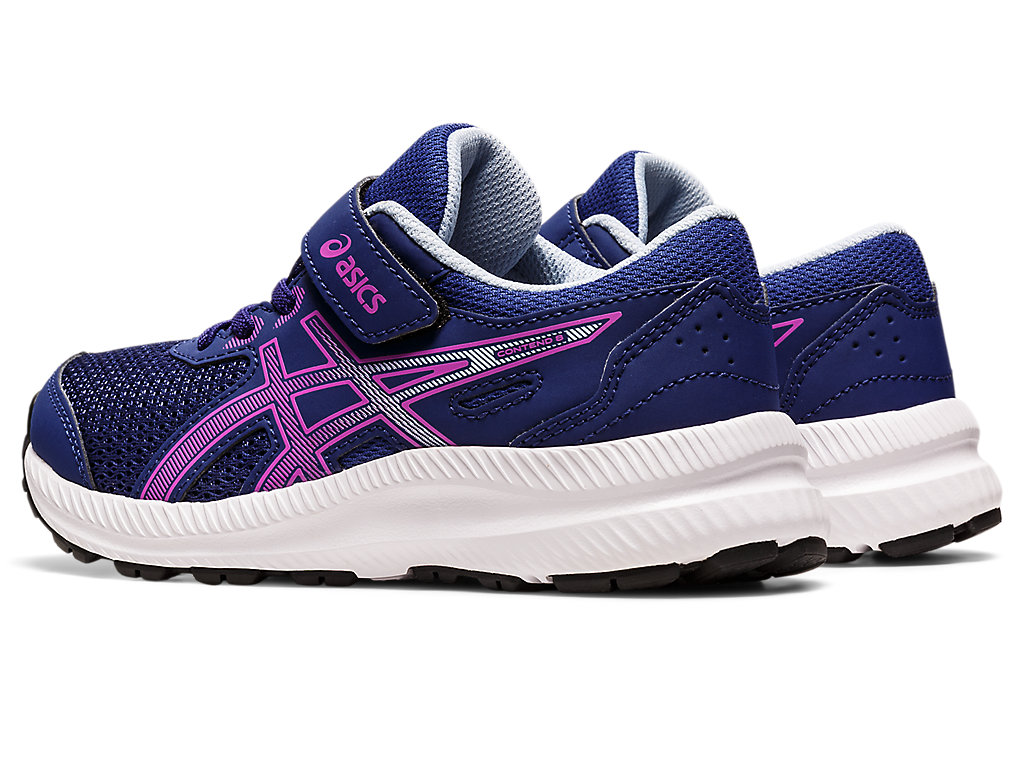 Kids' Asics Contend 8 Pre-School Running Shoes Blue / Purple | 2789-NWKQP