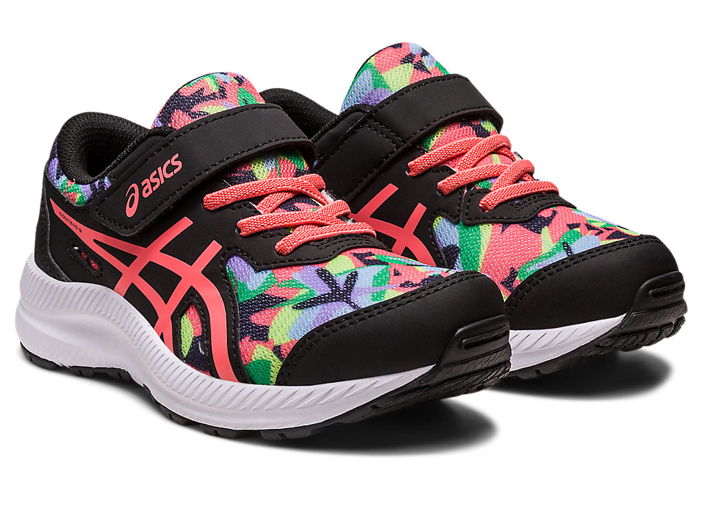 Kids' Asics Contend 8 Pre-School Running Shoes Black | 8029-ZQIYW