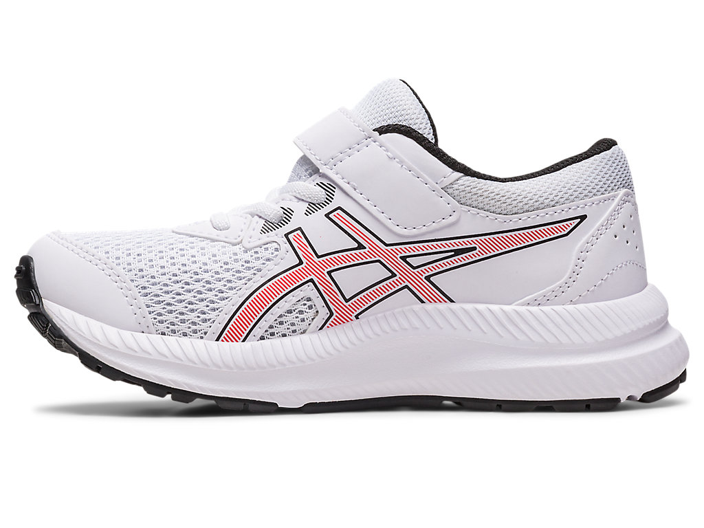 Kids' Asics Contend 8 Pre-School Running Shoes White / Red | 8302-WYLDN