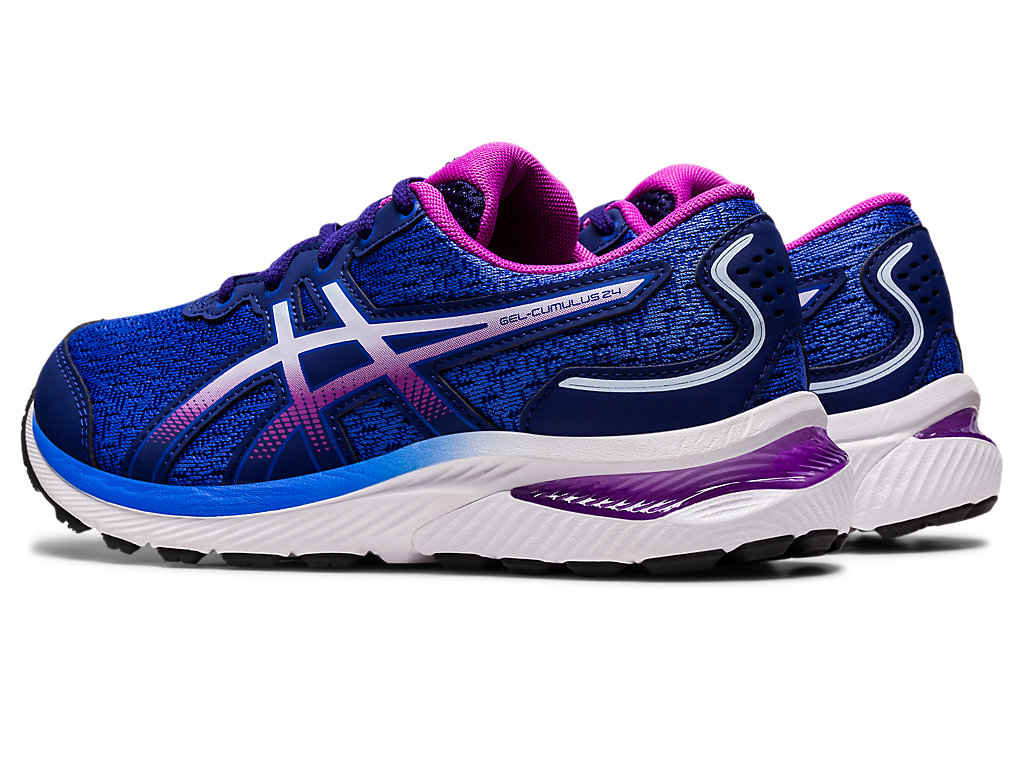 Kids' Asics Gel-Cumulus 24 Grade School Running Shoes Blue / Blue | 5172-NCIBG