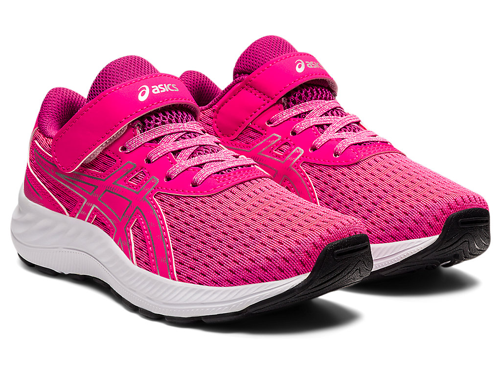 Kids' Asics Gel-Excite 9 Grade School Running Shoes Pink / Silver | 4098-QJXRS