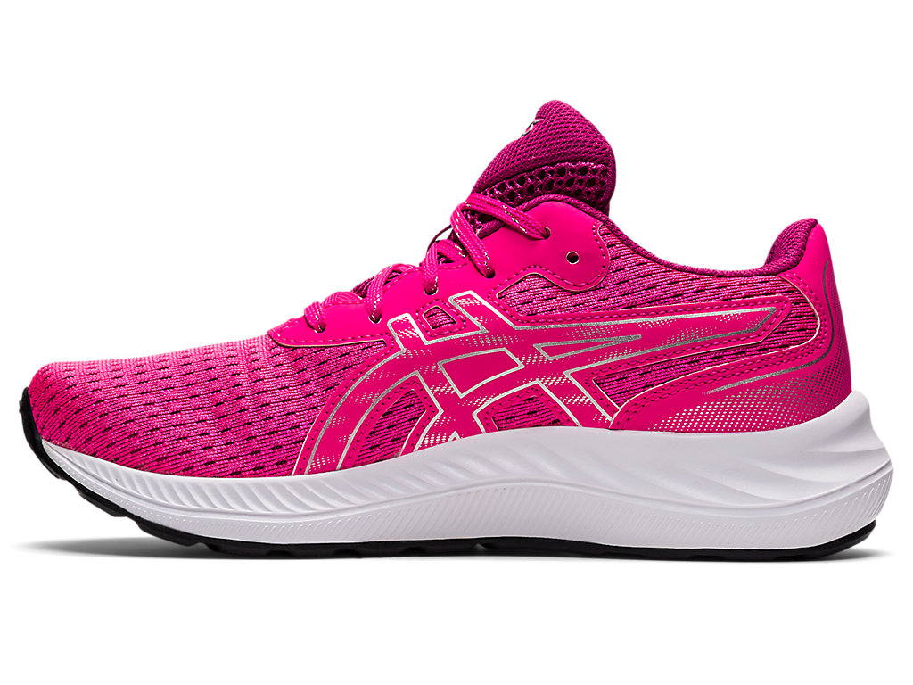 Kids' Asics Gel-Excite 9 Grade School Running Shoes Pink / Silver | 4098-QJXRS