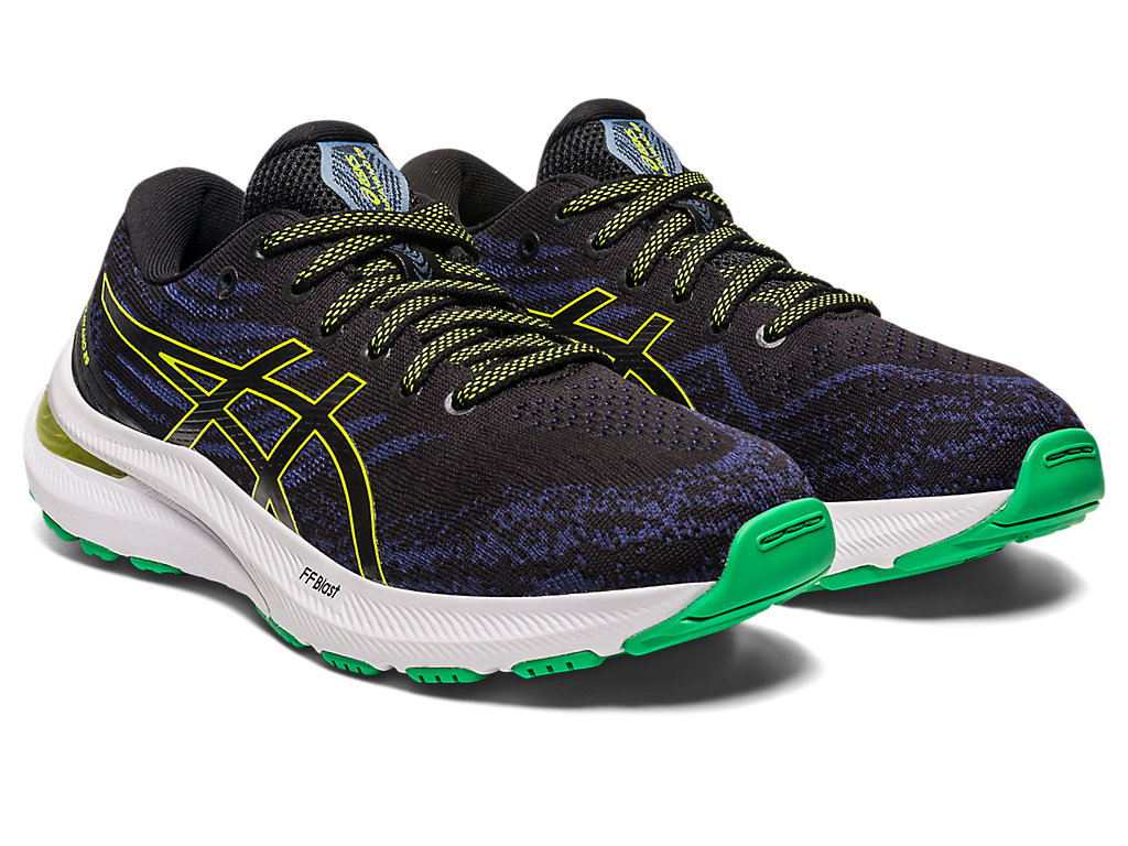 Kids' Asics Gel-Kayano 29 Grade School Running Shoes Black / Light Green | 9257-HLZFO