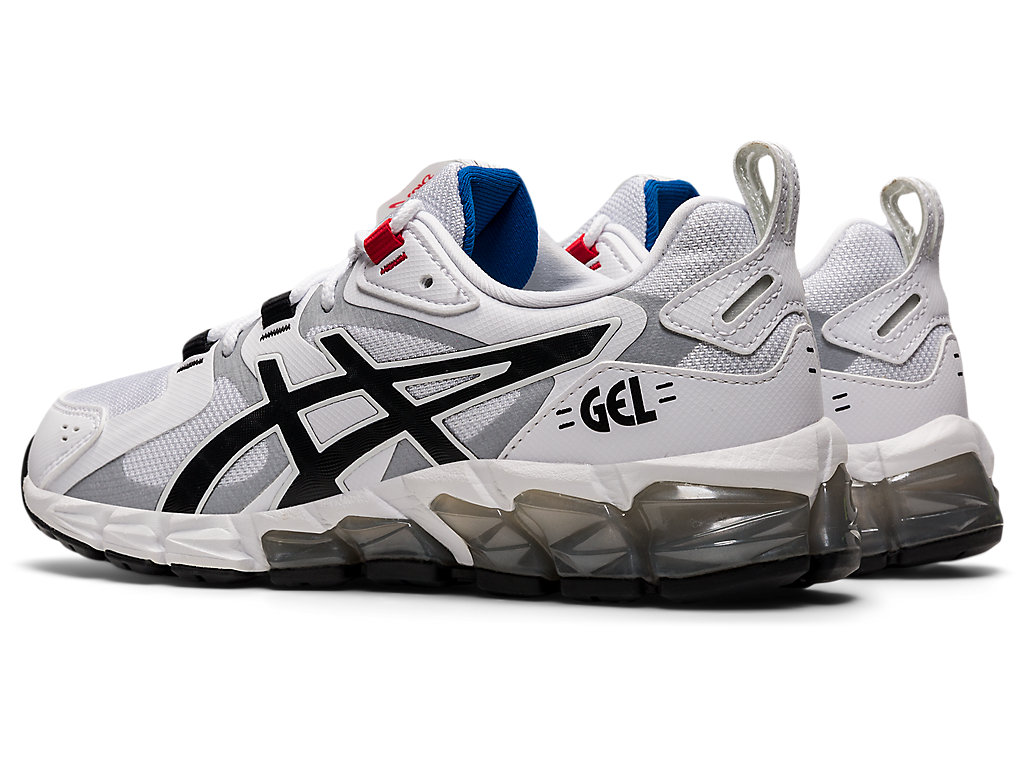 Kids' Asics Gel-Quantum 180 6 Grade School Sneakers White / Black | 0897-BIXCD