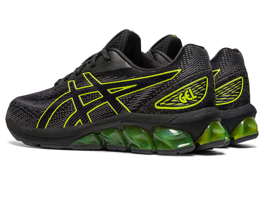 Kids' Asics Gel-Quantum 180 Vii Grade School Sneakers Black / Light Green | 5039-OUQTK