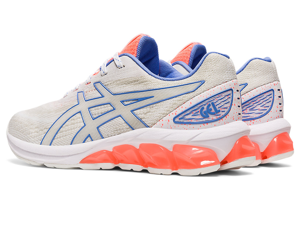 Kids' Asics Gel-Quantum 180 Vii Grade School Sneakers White / Orange Coral | 6547-DWNUJ