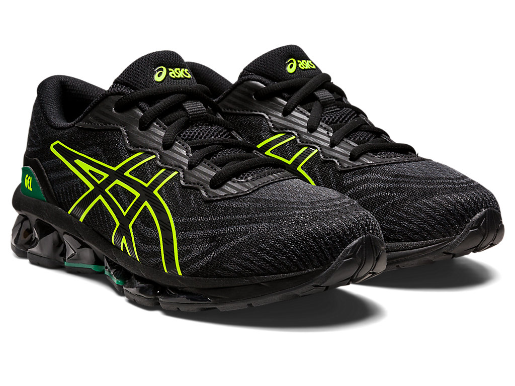 Kids' Asics Gel-Quantum 360 Vii Grade School Sneakers Black / Yellow | 9241-ENPGU