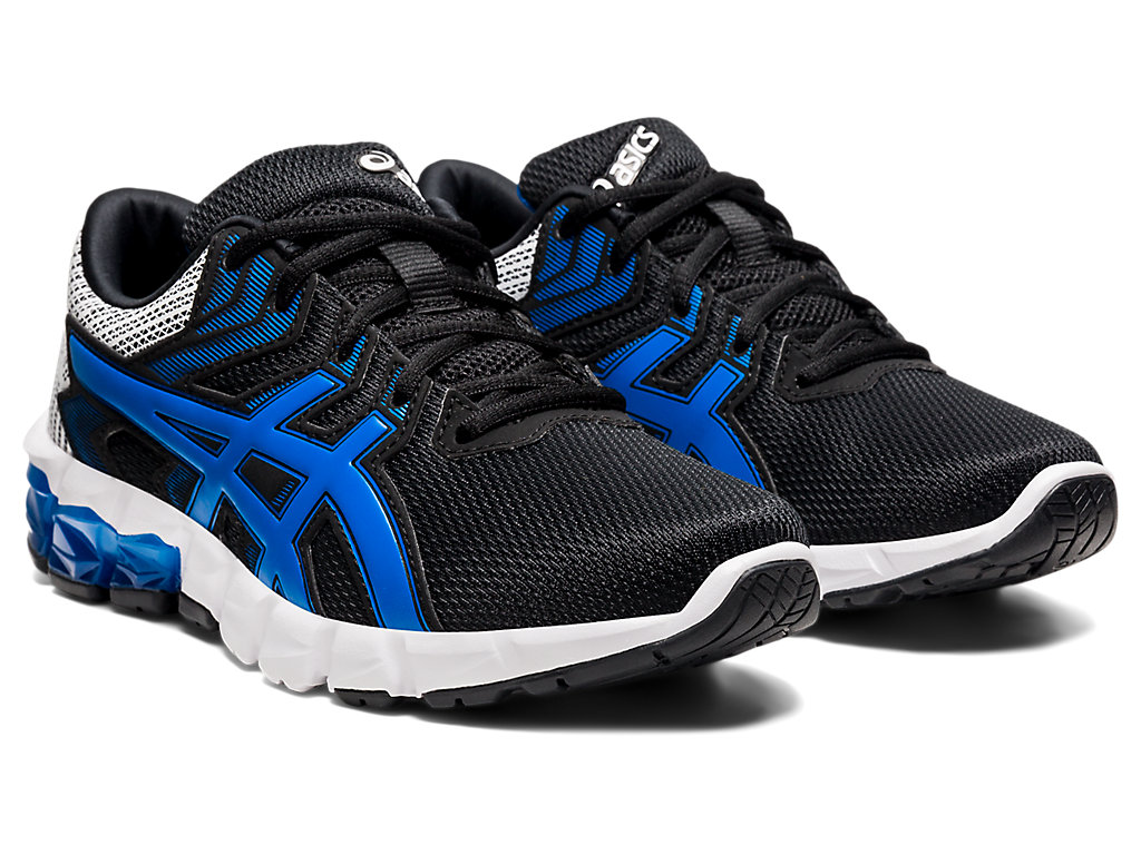 Kids' Asics Gel-Quantum 90 2 Grade School Sneakers Black / Blue | 9201-EVWFQ