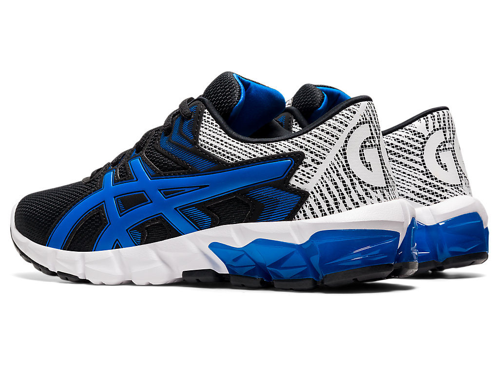 Kids' Asics Gel-Quantum 90 2 Grade School Sneakers Black / Blue | 9201-EVWFQ