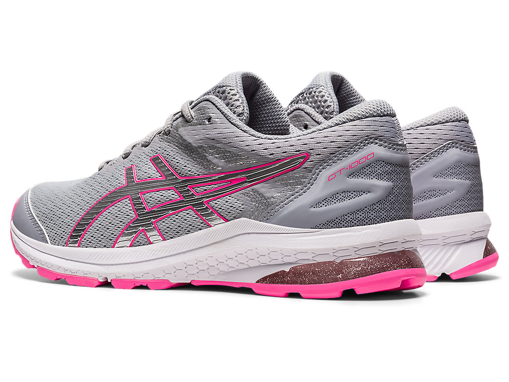 Kids' Asics Gt-1000 10 Grade School Running Shoes Grey / Silver | 0435-TVBZH