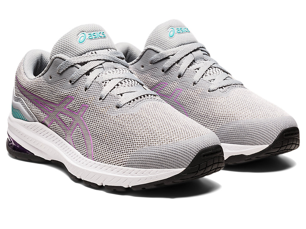 Kids' Asics Gt-1000 11 Grade School Running Shoes Grey / Lavender | 2670-PHKNL