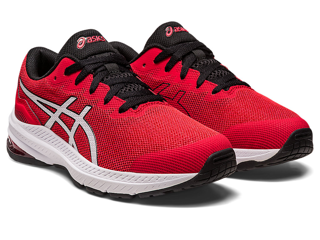 Kids' Asics Gt-1000 11 Grade School Running Shoes Red / White | 5236-AEOXN