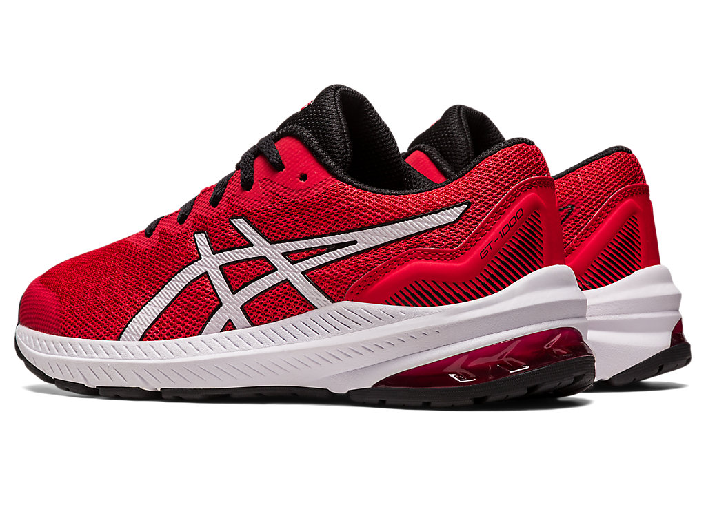 Kids' Asics Gt-1000 11 Grade School Running Shoes Red / White | 5236-AEOXN