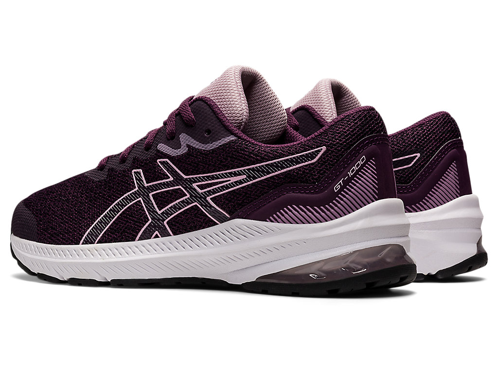 Kids' Asics Gt-1000 11 Grade School Running Shoes Deep Purple / Rose | 6712-GNQWB