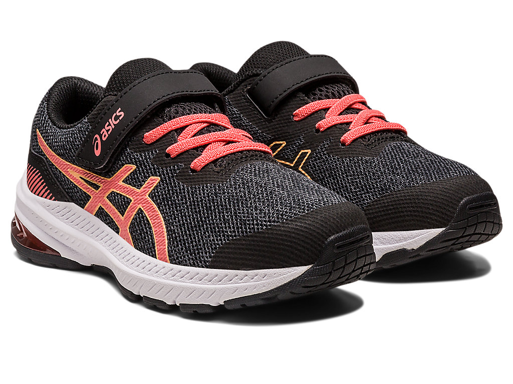 Kids' Asics Gt-1000 11 Pre-School Running Shoes Black | 0295-QRJFX