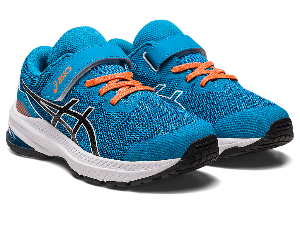 Kids' Asics Gt-1000 11 Pre-School Running Shoes Blue / Black | 0465-DBNKH