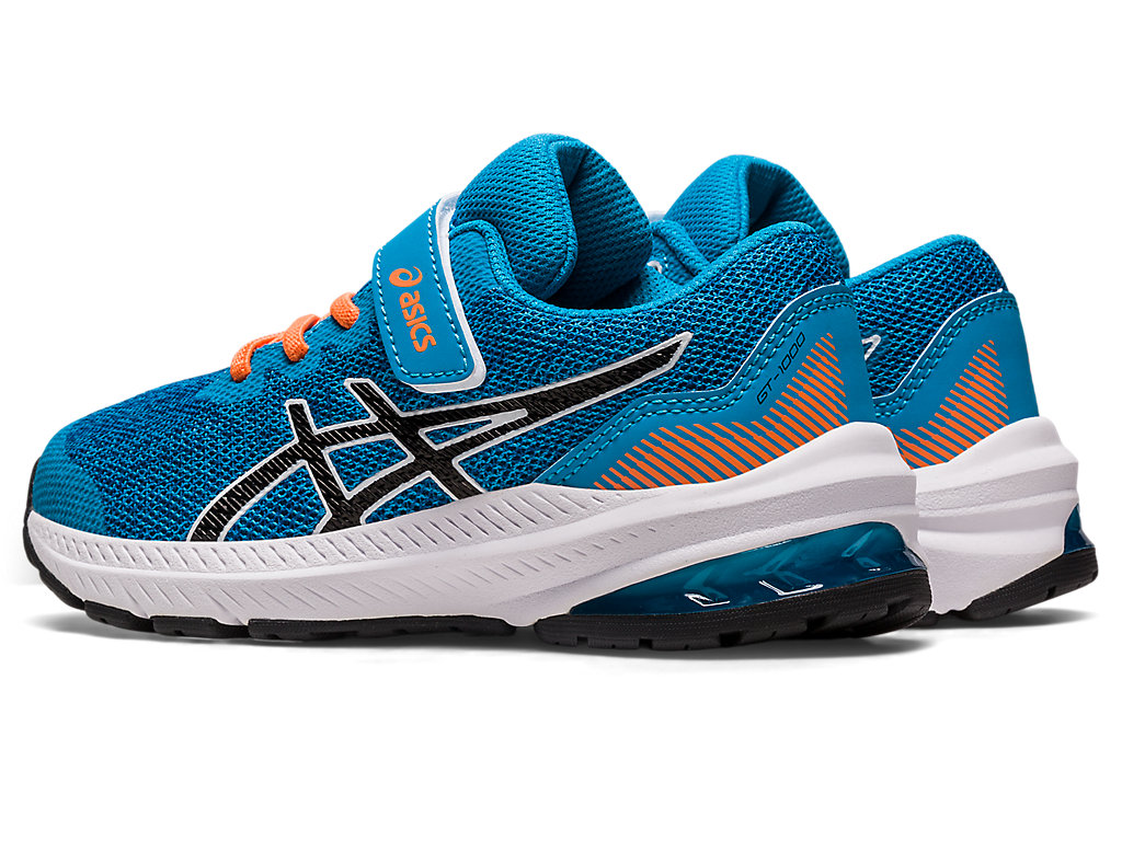 Kids' Asics Gt-1000 11 Pre-School Running Shoes Blue / Black | 0465-DBNKH