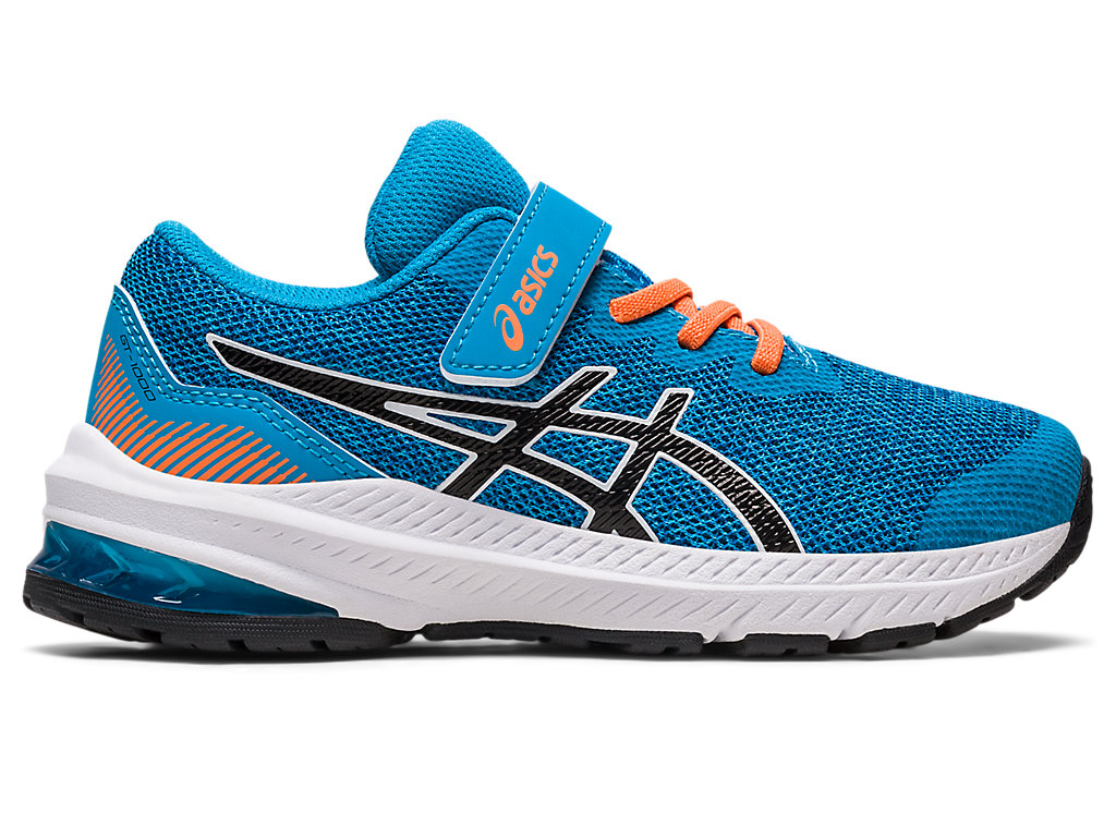 Kids\' Asics Gt-1000 11 Pre-School Running Shoes Blue / Black | 0465-DBNKH